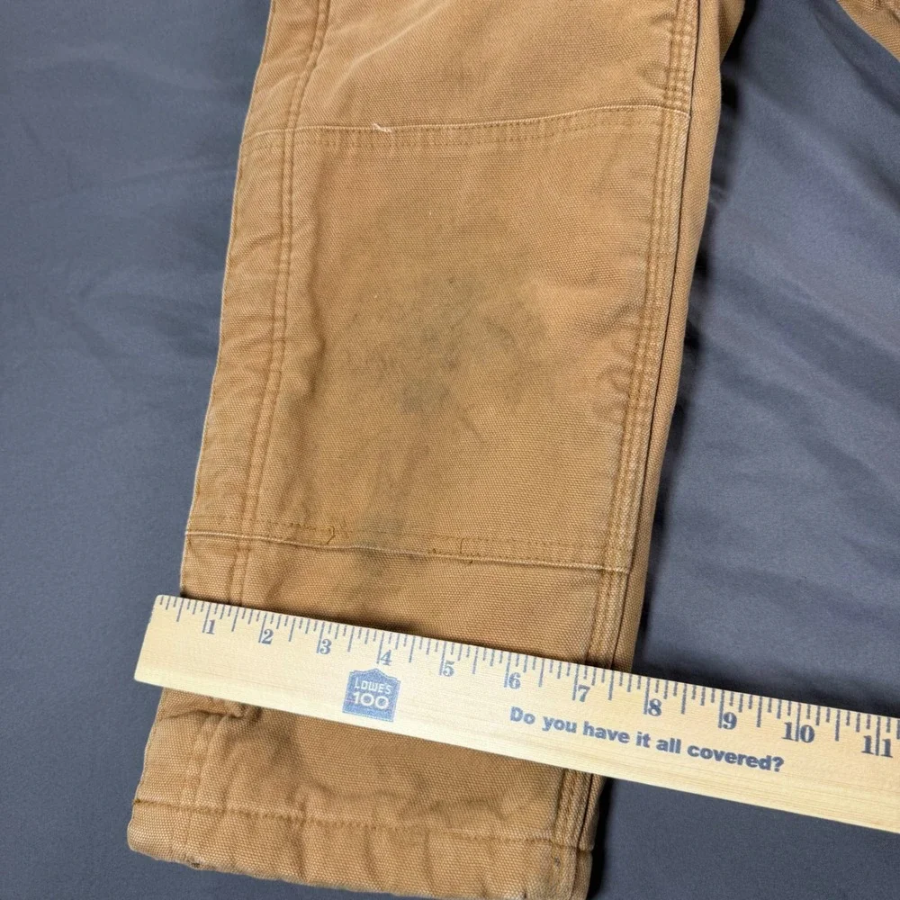 Walls Zero-Zone Youth Insulated Bib Overalls Brown Cotton Duck Z93620W Size 6 R